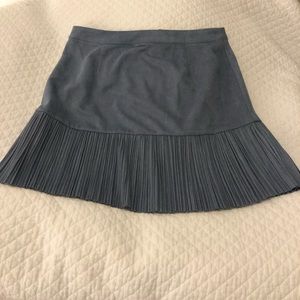 Blue suede skirt - Revolve